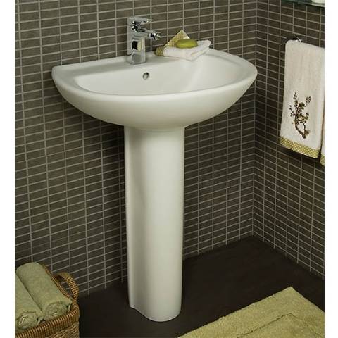 Cadet Plus 8-Inch Widespread Pedestal Sink Top and Leg Combination